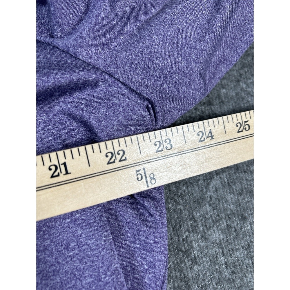 Johnnie O Shirt Mens Large Purple 1/4 Zip Stretch Golf Cross Logo - Picture 5 of 6